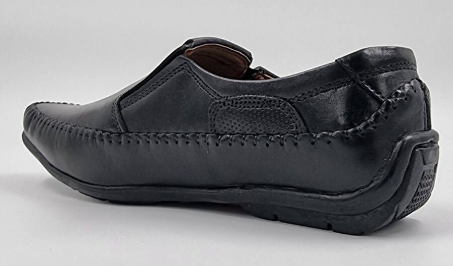 Hitman Schoenen Sagar Shoes Heren Schoenen Heren Loafers Heren Instappers Echt Leer Zwart