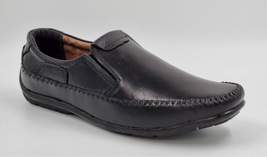 Hitman Schoenen Sagar Shoes Heren Schoenen Heren Loafers Heren Instappers Echt Leer Zwart