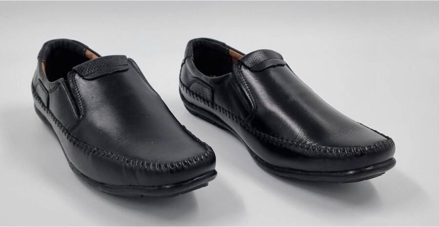 Hitman Schoenen Sagar Shoes Heren Schoenen Heren Loafers Heren Instappers Echt Leer Zwart