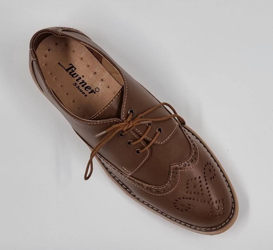 Hitman Schoenen TOMSHOES Heren Veterschoenen Heren Nette Schoenen Mustard - Foto 6