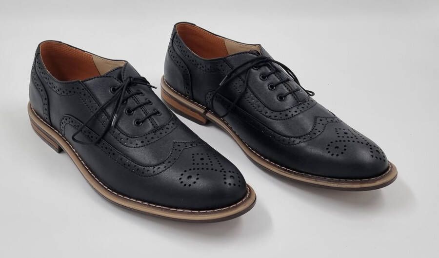 Hitman Schoenen TOMSHOES Heren Veterschoenen Heren Nette Schoenen Zwart