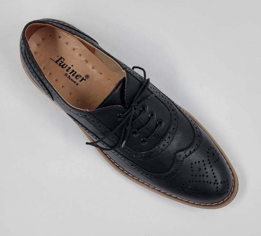 Hitman Schoenen TOMSHOES Heren Veterschoenen Heren Nette Schoenen Zwart