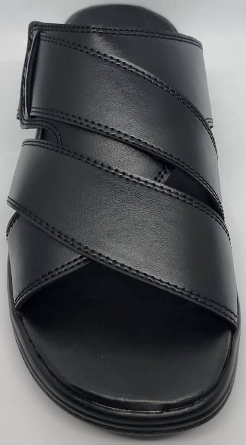Hitman Schoenen VIVO Heren Slippers Grote Maten Zwart