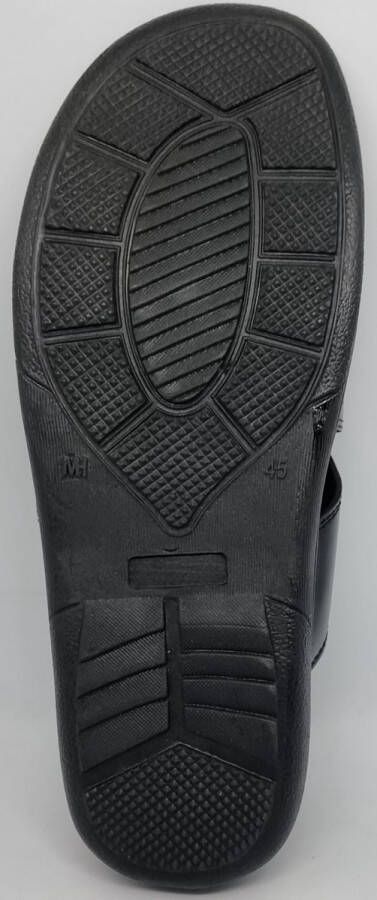 Hitman Schoenen VIVO Heren Slippers Grote Maten Zwart