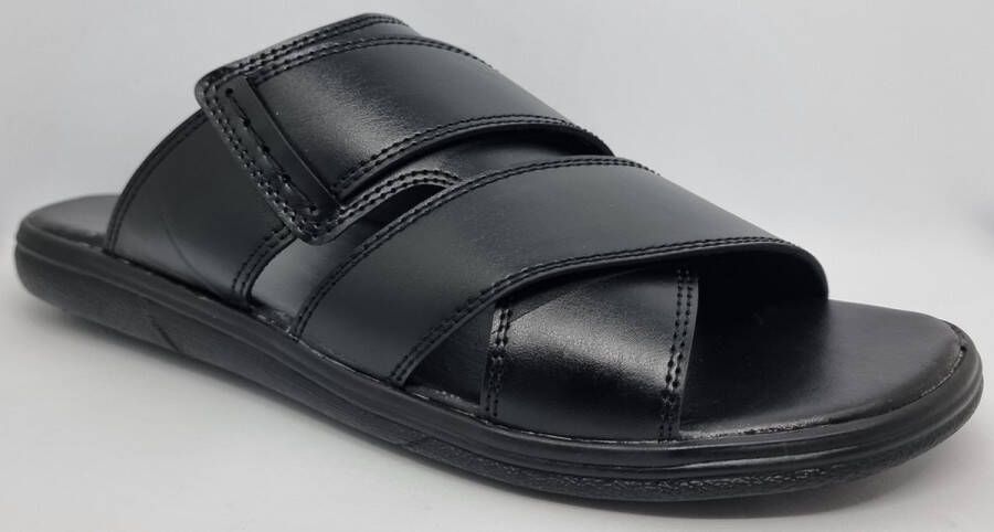 Hitman Schoenen VIVO Heren Slippers Grote Maten Zwart