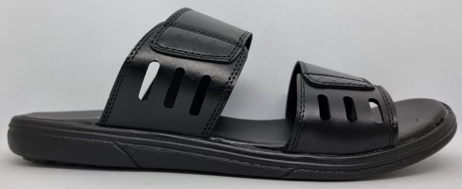 Hitman Schoenen VIVO Heren Slippers Grote Maten Zwart