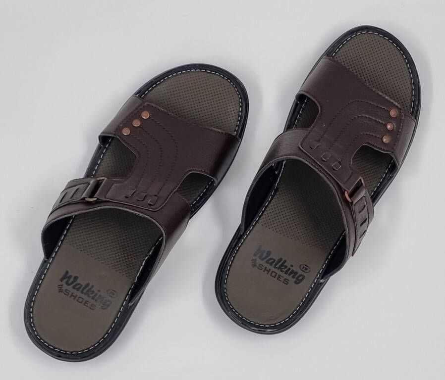 Hitman Schoenen WALKING Heren Slippers Bruin