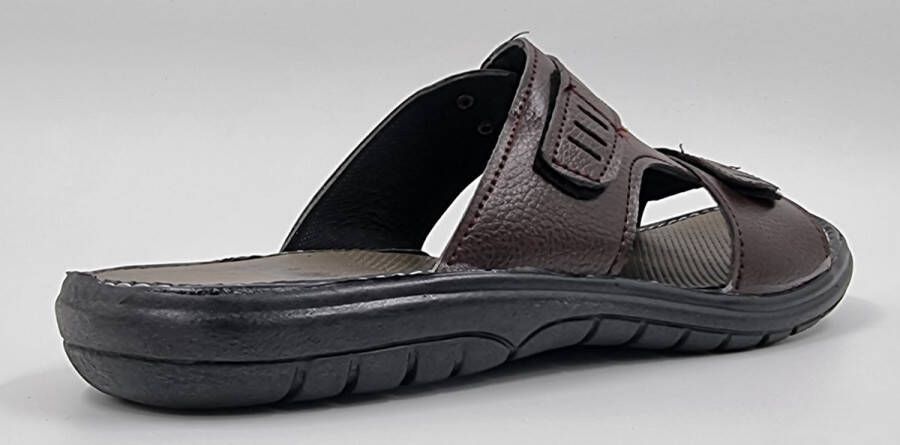 Hitman Schoenen WALKING Heren Slippers Verstelbare Slippers Bruin