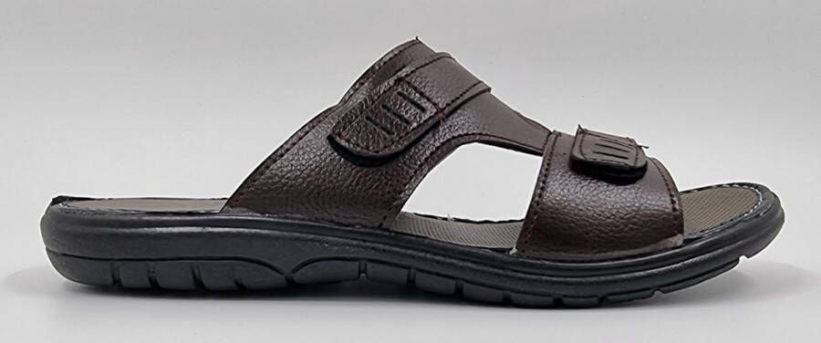 Hitman Schoenen WALKING Heren Slippers Verstelbare Slippers Bruin
