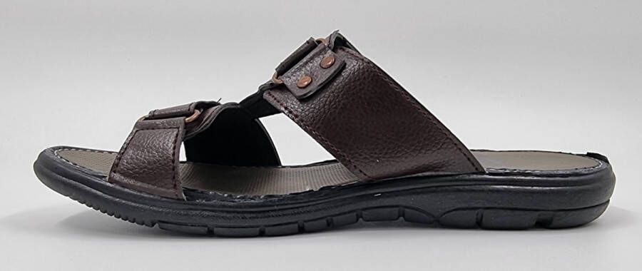 Hitman Schoenen WALKING Heren Slippers Verstelbare Slippers Bruin