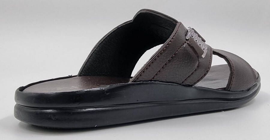 Hitman Schoenen Walking Heren Slippers voor Heren Licht Gewicht Heren Slippers met een Zacht Voetbed Bruin