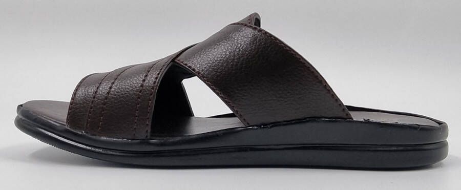 Hitman Schoenen Walking Heren Slippers voor Heren Licht Gewicht Heren Slippers met een Zacht Voetbed Bruin