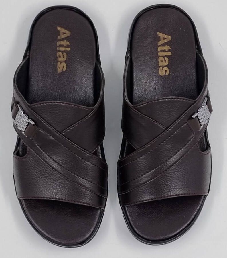 Hitman Schoenen Walking Heren Slippers voor Heren Licht Gewicht Heren Slippers met een Zacht Voetbed Bruin