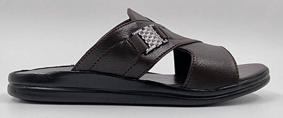 Hitman Schoenen Walking Heren Slippers voor Heren Licht Gewicht Heren Slippers met een Zacht Voetbed Bruin