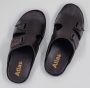 Hitman Schoenen Walking Heren Slippers voor Heren Licht Gewicht Heren Slippers met een Zacht Voetbed Bruin - Thumbnail 2