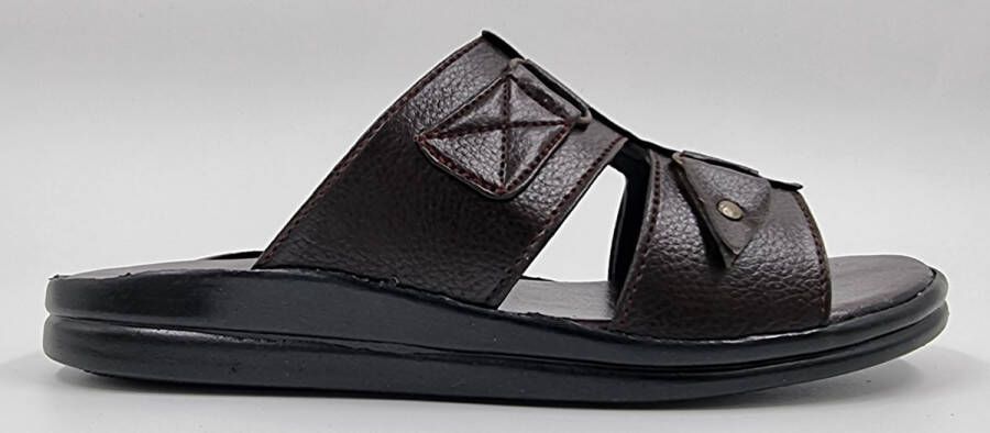 Hitman Schoenen Walking Heren Slippers voor Heren Licht Gewicht Heren Slippers met een Zacht Voetbed Bruin