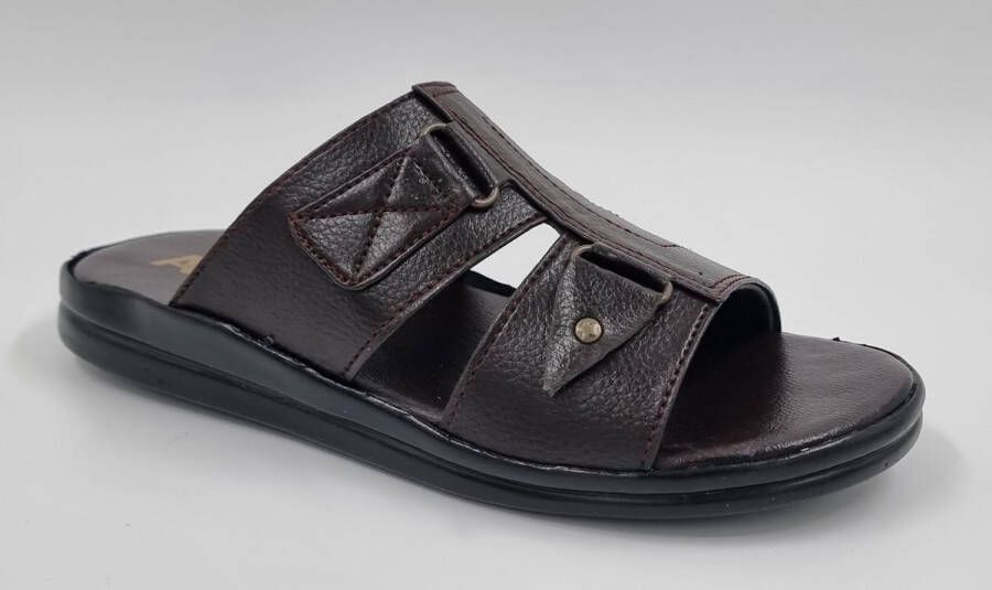 Hitman Schoenen Walking Heren Slippers voor Heren Licht Gewicht Heren Slippers met een Zacht Voetbed Bruin