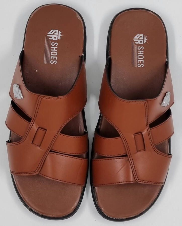 Hitman Schoenen Walking Slippers Heren Licht Gewicht Heren Slippers met een Zacht Voetbed Bruin