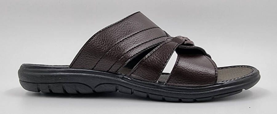 Hitman Schoenen Walking Slippers Heren Licht Gewicht Heren Slippers met een Zacht Voetbed Bruin