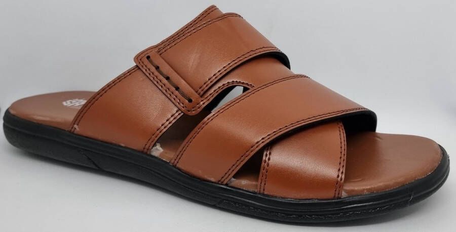 Hitman Schoenen Walking Slippers Heren Licht Gewicht Heren Slippers met een Zacht Voetbed Bruin