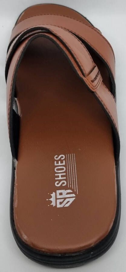 Hitman Schoenen Walking Slippers Heren Licht Gewicht Heren Slippers met een Zacht Voetbed Bruin