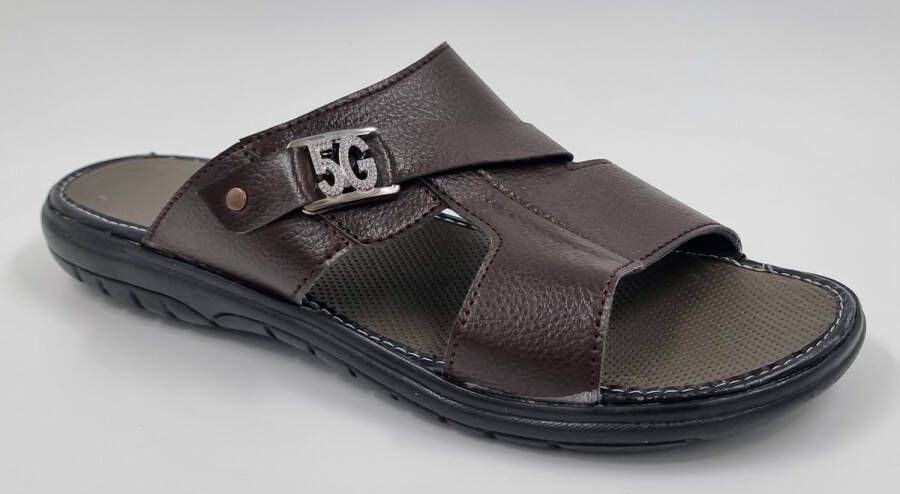 Hitman Schoenen Walking Slippers Heren Licht Gewicht Heren Slippers met een Zacht Voetbed Bruin
