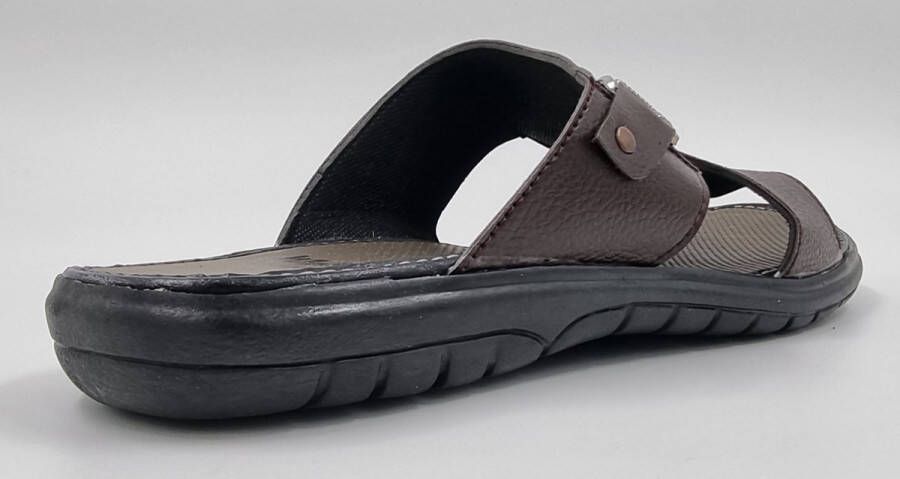 Hitman Schoenen Walking Slippers Heren Licht Gewicht Heren Slippers met een Zacht Voetbed Bruin