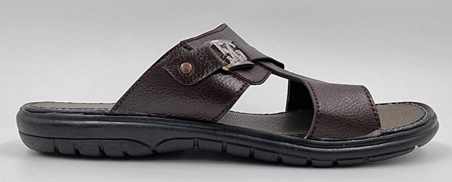 Hitman Schoenen Walking Slippers Heren Licht Gewicht Heren Slippers met een Zacht Voetbed Bruin