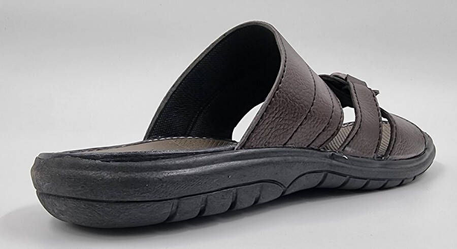 Hitman Schoenen Walking Slippers Heren Licht Gewicht Heren Slippers met een Zacht Voetbed Bruin