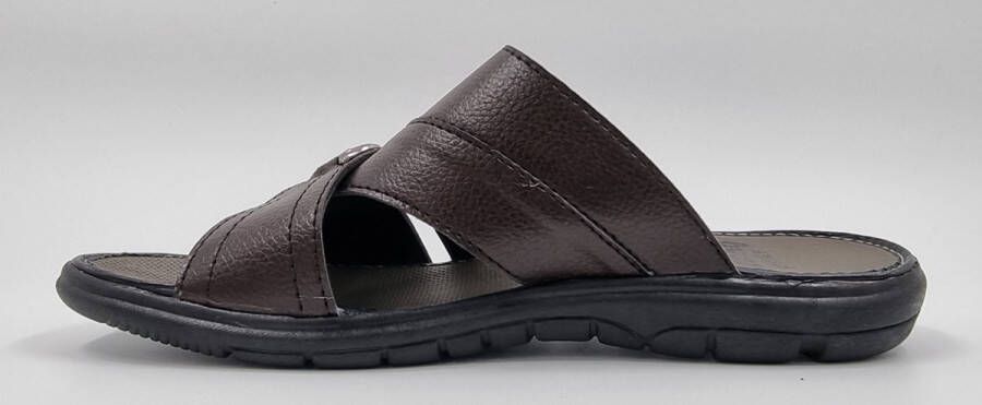 Hitman Schoenen Walking Slippers Heren Licht Gewicht Heren Slippers met een Zacht Voetbed Bruin