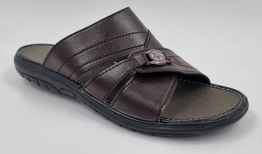 Hitman Schoenen Walking Slippers Heren Licht Gewicht Heren Slippers met een Zacht Voetbed Bruin