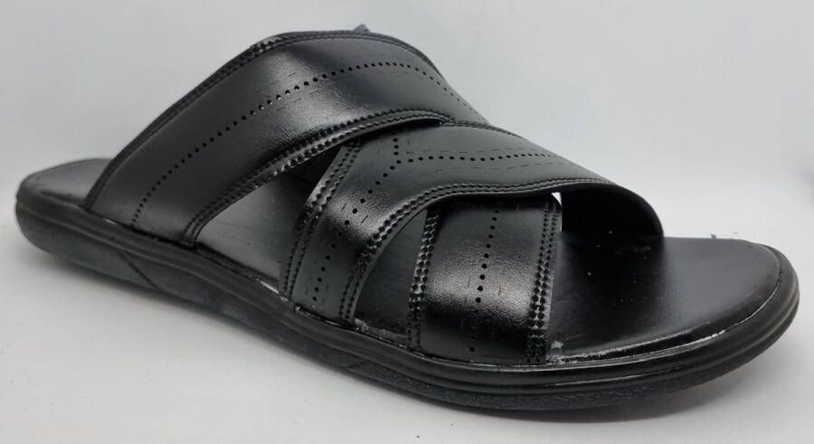 Hitman Schoenen Walking Slippers Heren Licht Gewicht Heren Slippers met een Zacht Voetbed Zwart