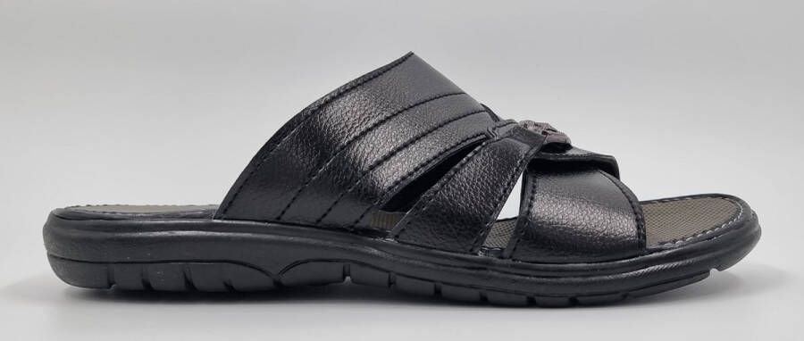 Hitman Schoenen Walking Slippers Heren Licht Gewicht Heren Slippers met een Zacht Voetbed Zwart