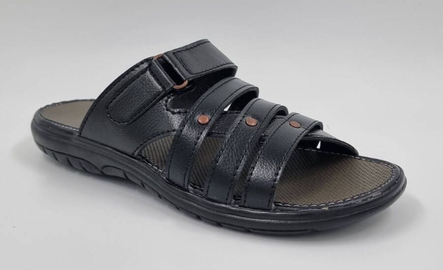 Hitman Schoenen Walking Slippers Heren Licht Gewicht Heren Slippers met een Zacht Voetbed Zwart