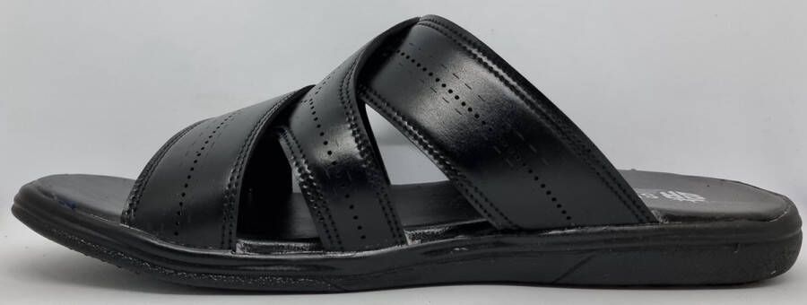 Hitman Schoenen Walking Slippers Heren Licht Gewicht Heren Slippers met een Zacht Voetbed Zwart