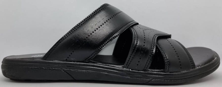 Hitman Schoenen Walking Slippers Heren Licht Gewicht Heren Slippers met een Zacht Voetbed Zwart
