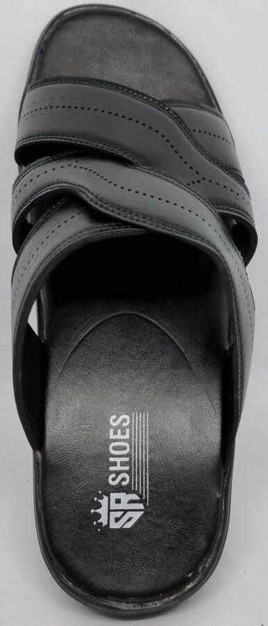 Hitman Schoenen Walking Slippers Heren Licht Gewicht Heren Slippers met een Zacht Voetbed Zwart
