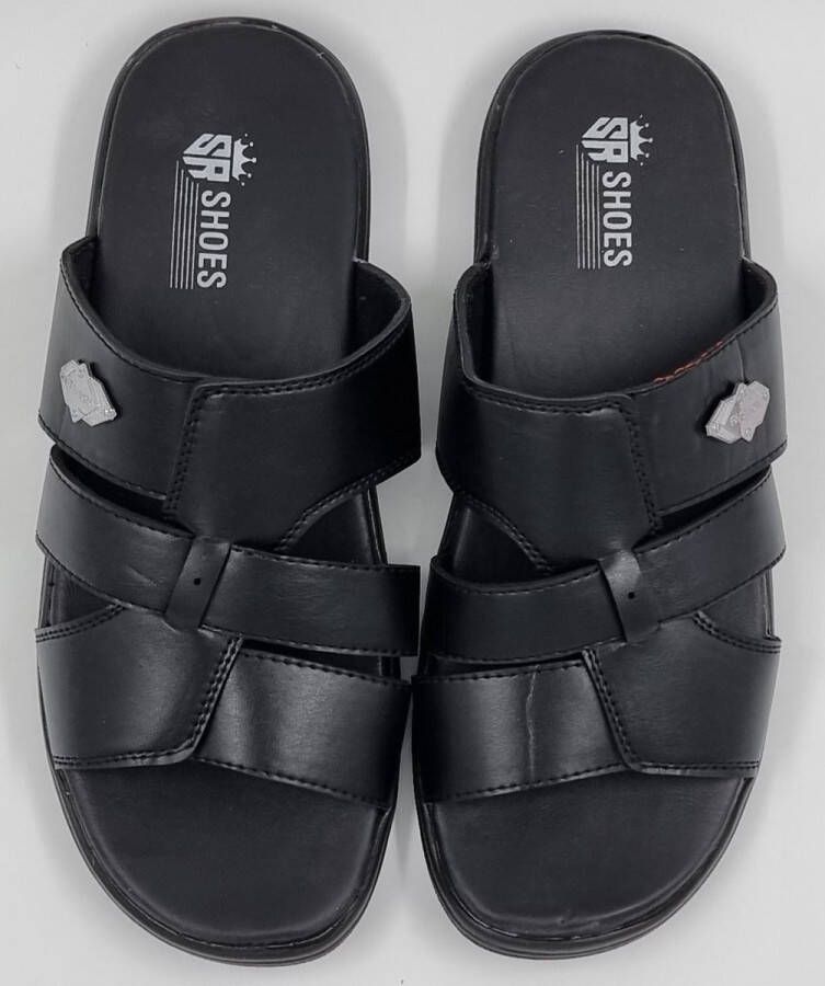 Hitman Schoenen Walking Slippers Heren Licht Gewicht Heren Slippers met een Zacht Voetbed Zwart