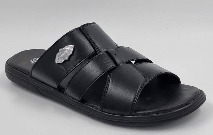Hitman Schoenen Walking Slippers Heren Licht Gewicht Heren Slippers met een Zacht Voetbed Zwart