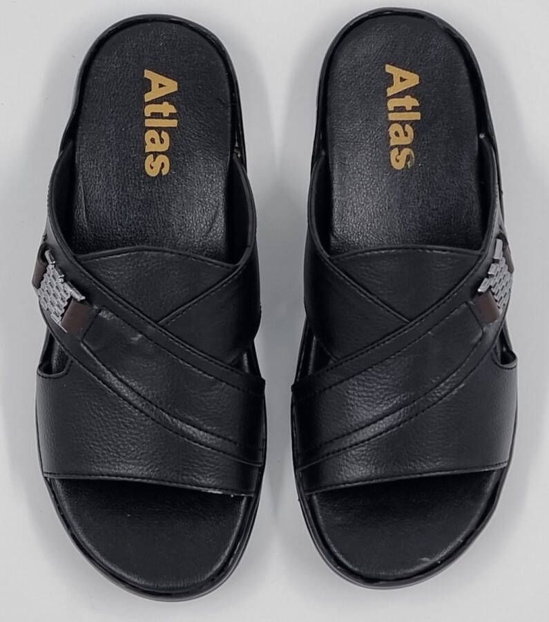 Hitman Schoenen Walking Slippers Heren Licht Gewicht Heren Slippers met een Zacht Voetbed Zwart