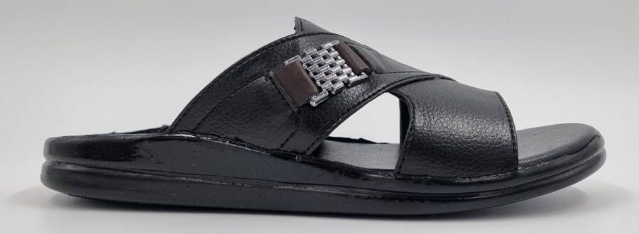 Hitman Schoenen Walking Slippers Heren Licht Gewicht Heren Slippers met een Zacht Voetbed Zwart