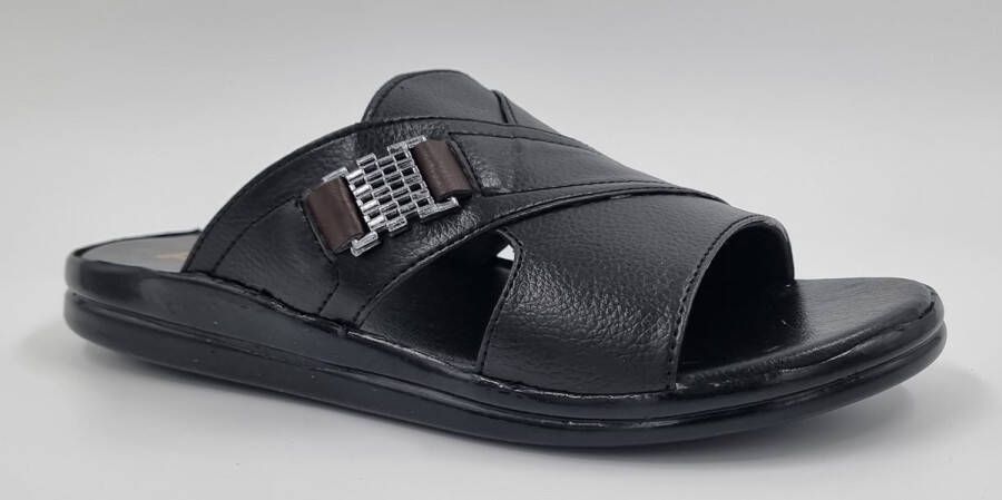 Hitman Schoenen Walking Slippers Heren Licht Gewicht Heren Slippers met een Zacht Voetbed Zwart