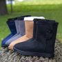 HKM Allweatherlaars Davos Button Fur blauw - Thumbnail 3