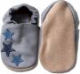 Hobea Babyslofjes grijs met blauwe sterren - Thumbnail 4