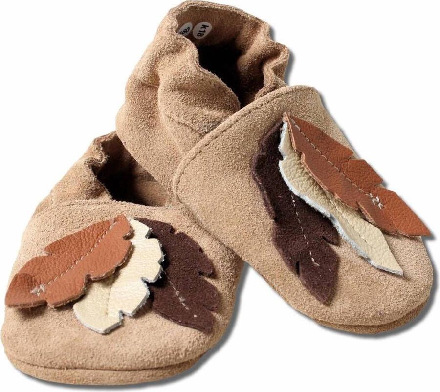 Hobea Babyslofjes veren suede bruin