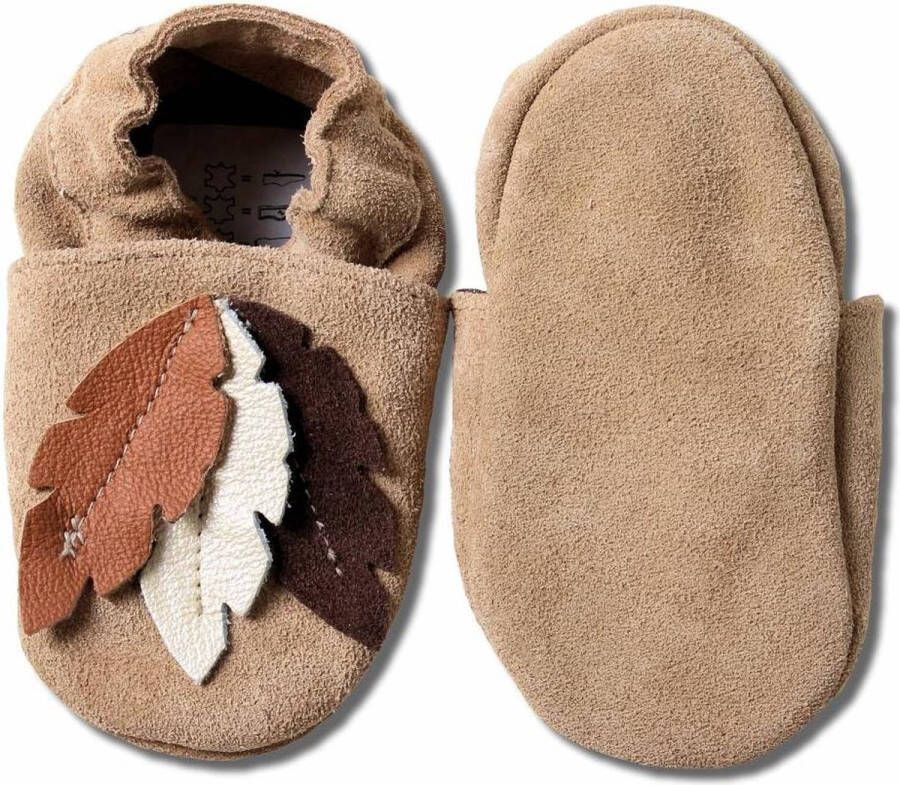 Hobea Babyslofjes veren suede bruin