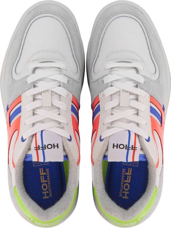 Hoff Sneakers Dames Lage sneakers Damesschoenen Suède Montparnasse Wit combi