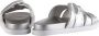 Högl Glamoureuze Metallic Slides voor Dames Grijs Dames - Thumbnail 4