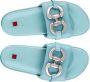 Högl Stijlvolle Leren Slipper voor Dames Blue Dames - Thumbnail 3