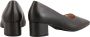 Högl Elegante Leren Blokhak Pumps Black Dames - Thumbnail 4